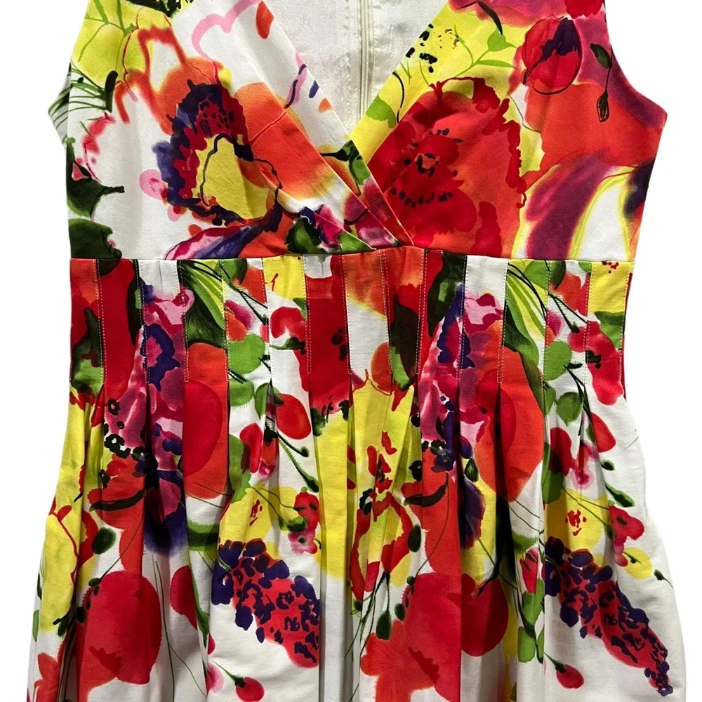 Eliza J Watercolor Floral Sleeveless Dress - Picture 4 of 8